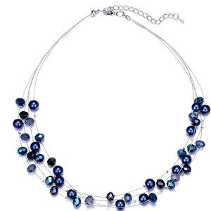 Layered Choker Freshwater Pearl Necklace - Fashion Jewelry Necklace Gifts